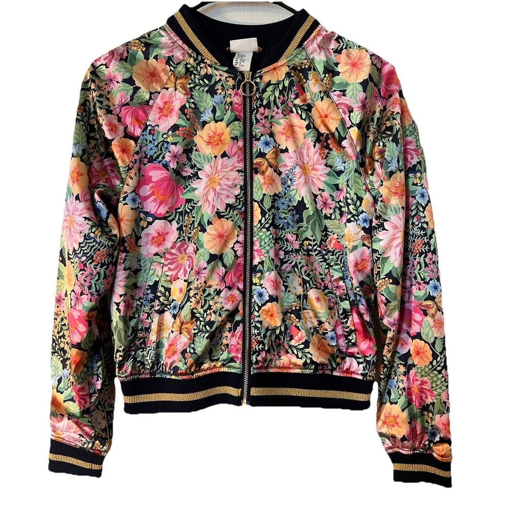 Girl’s H&M Floral Satin Jacket Size 14